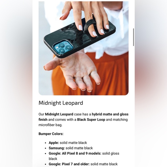 Loopy Stylish Black Leopard Phone Case-Apple iPhone 16 pro - Picture 3 of 12